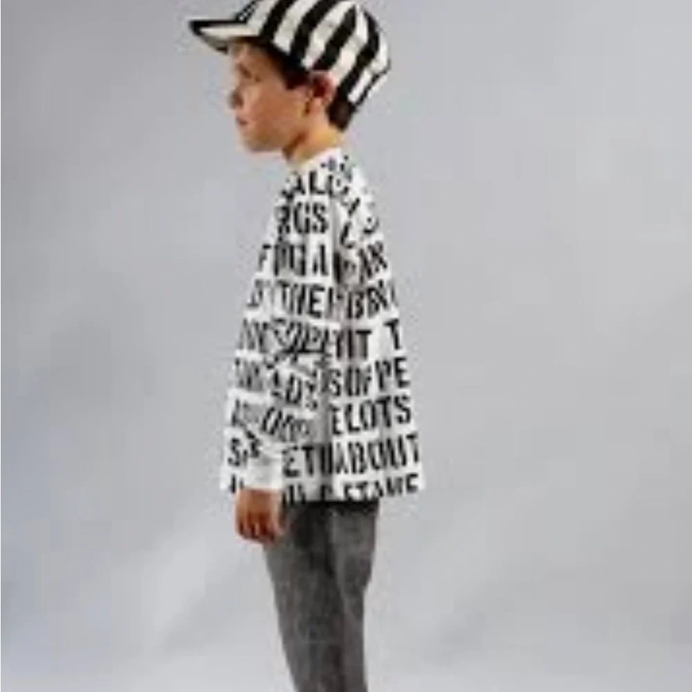 Graphic Print Black and White Top by wolf and Rita